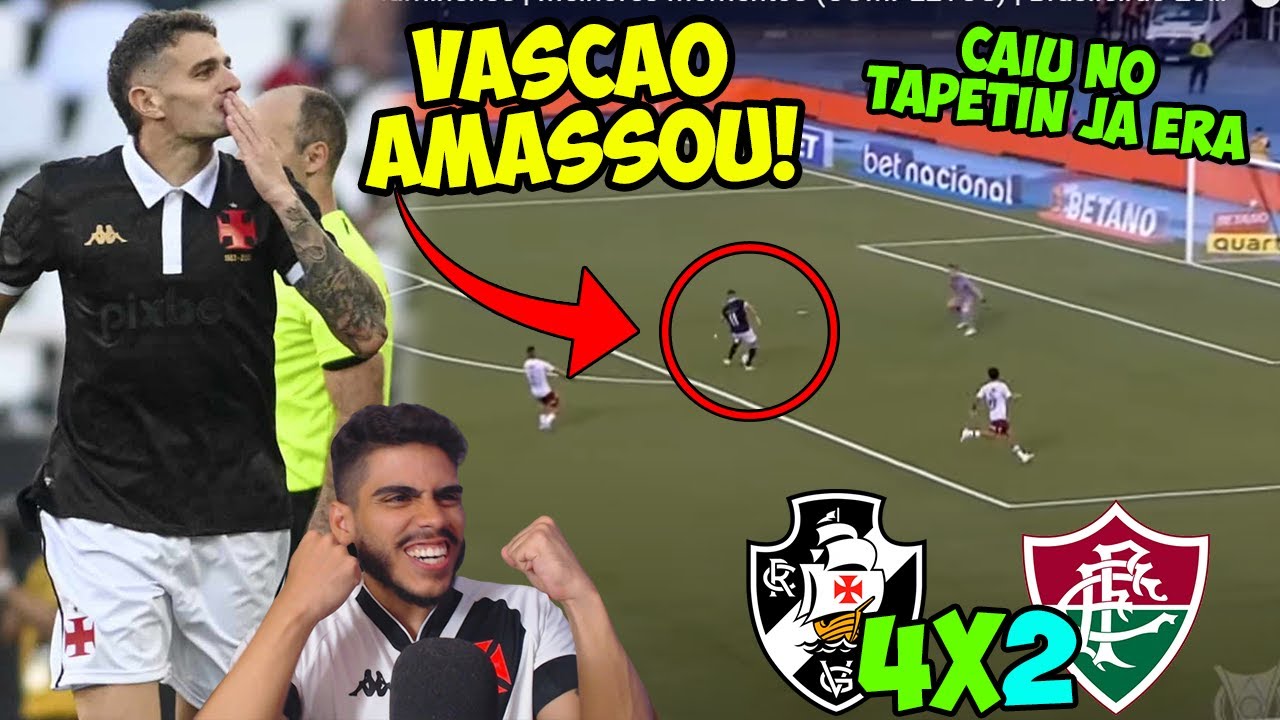 VASC&Atilde;O AMASSOU! VASCO VENCE O FLUMINENSE NO CLASSICO! ANALISE POS JOGO VASCO X FLUMINENSE