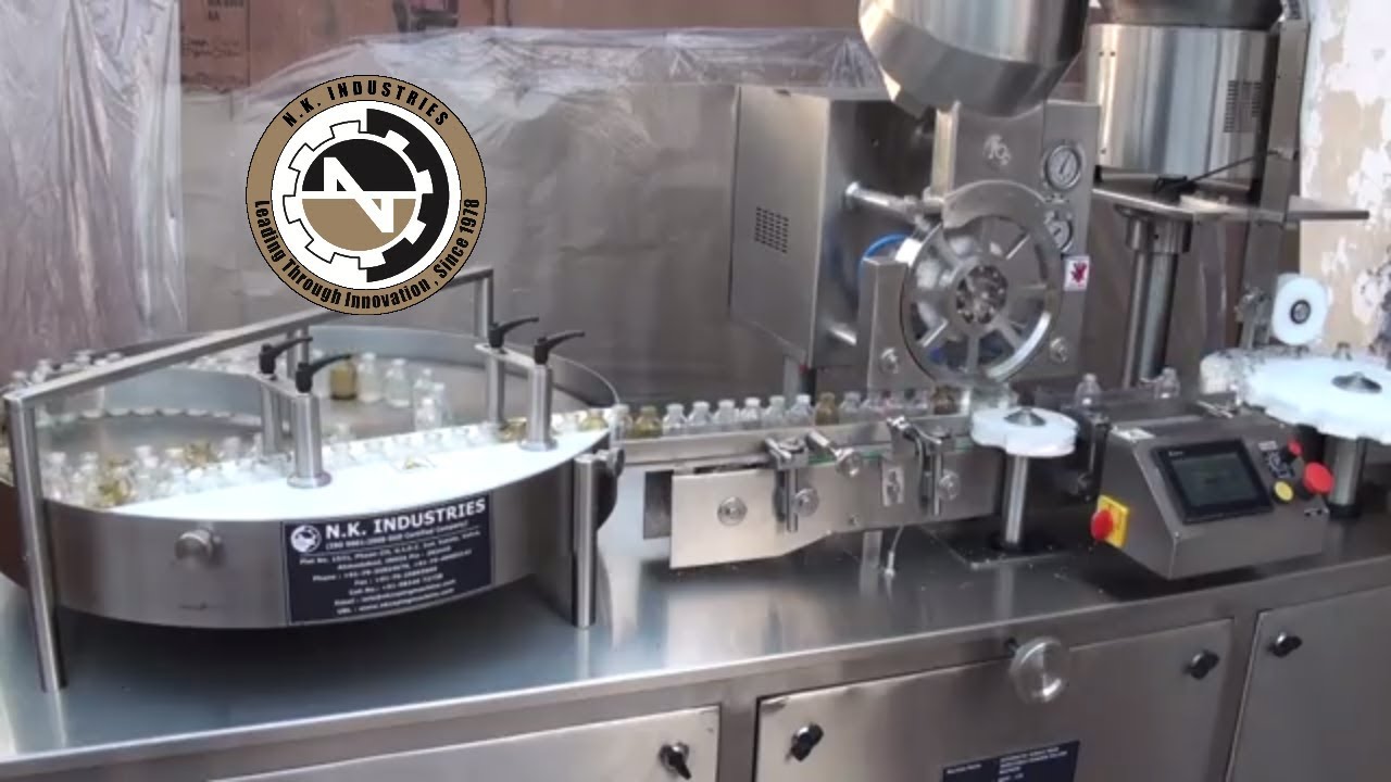 Single wheel Injectable Dry Powder Filling Machine by nkindustries
