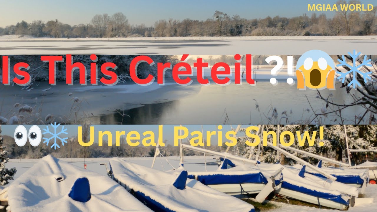 ❄️ Créteil Park Snow Vlog | Fun dans  la Neige à  Paris ❄️  parc de Choisy -créteil | Mgiaa World