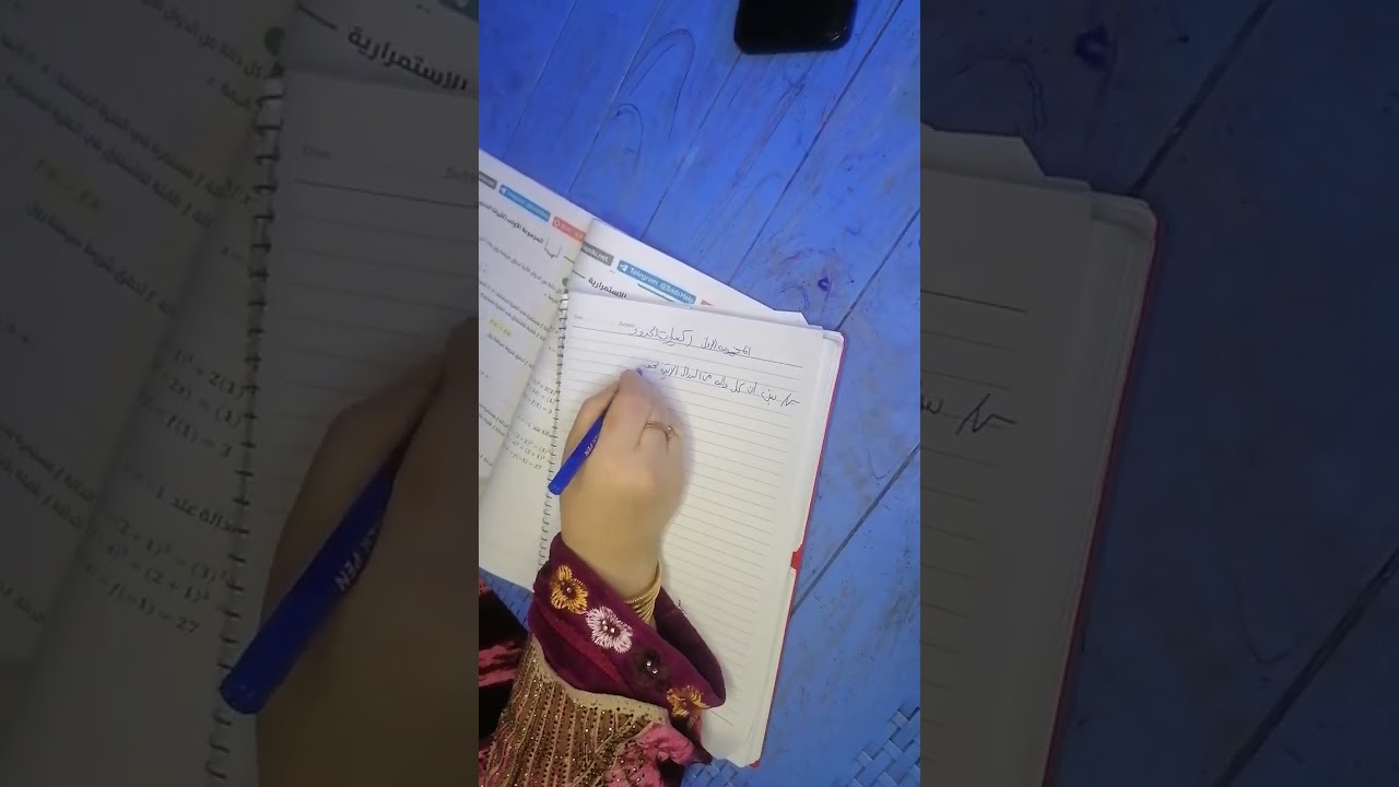 رياضيات سادس علمي الفصل الثالث مبرهنه رول