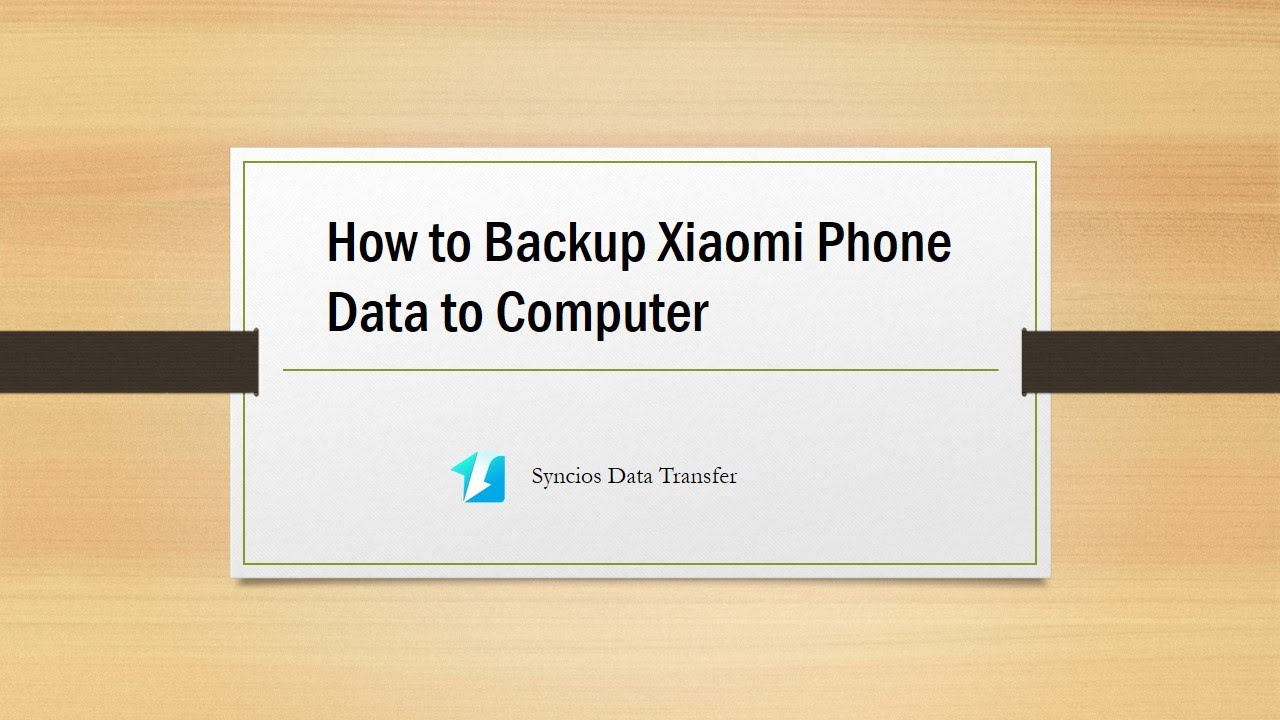 Backup Xiaomi Phone Data to Computer