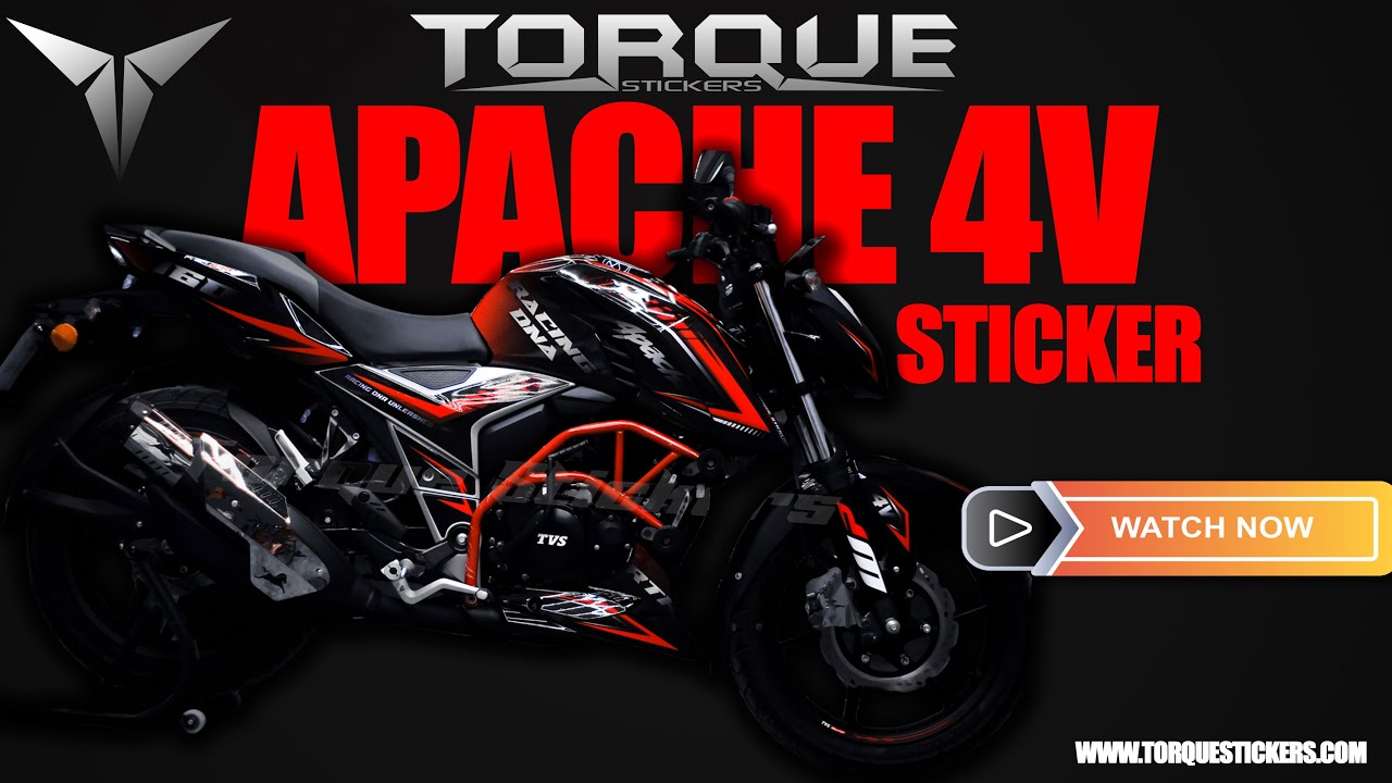 Upgrade Your Ride With The Apache 4v Sticker! | Apache sticker modification | Torque Stickers