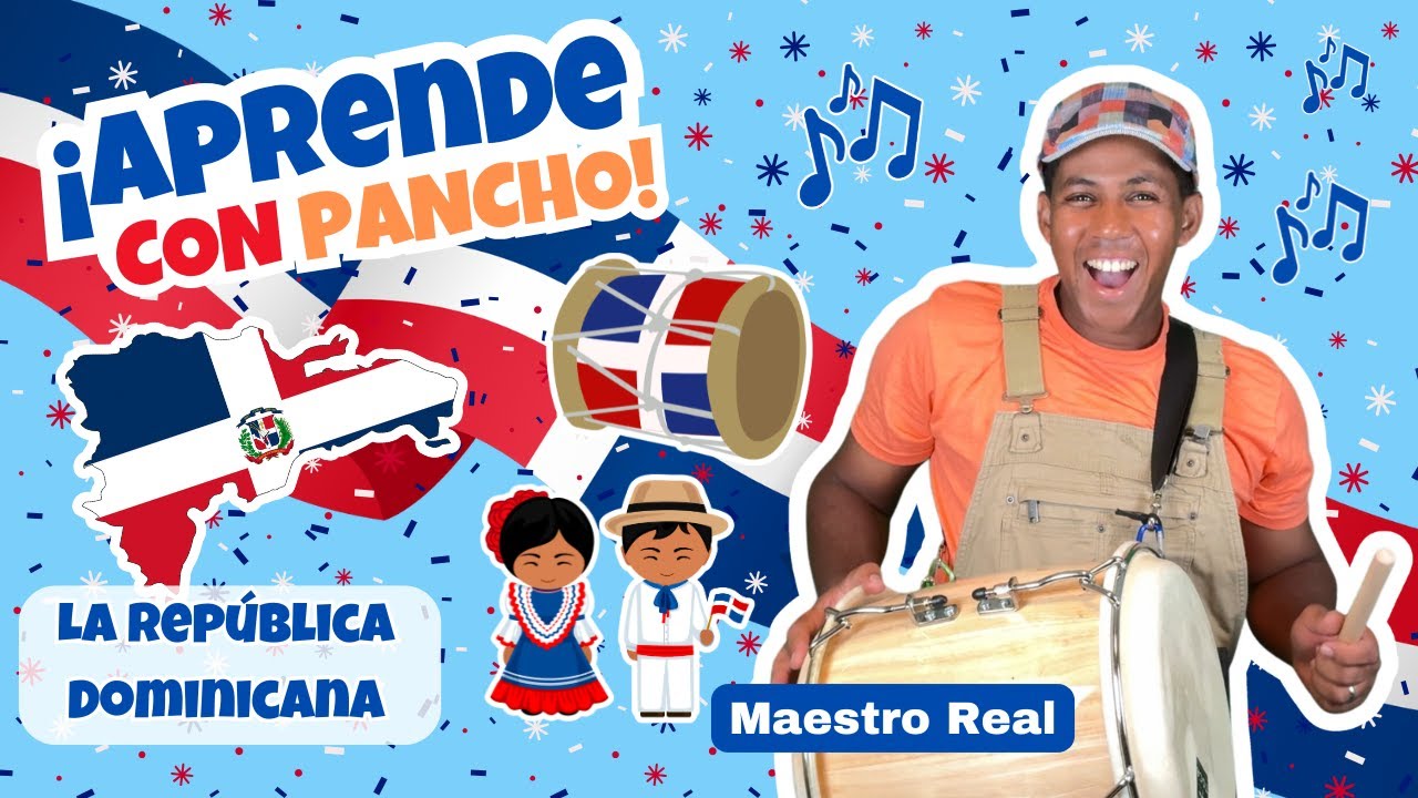 ¡Aprende sobre mi País - La República Dominicana! Desarrollo del Lenguage -  Instrumentos y Baile