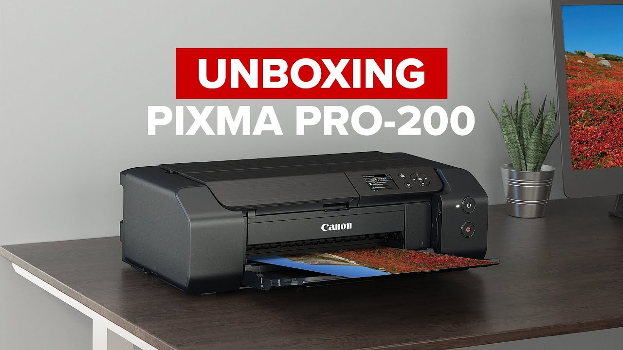 Unboxing PIXMA PRO-200 - Professional Photo Printer with Panorama Size Printing Capability