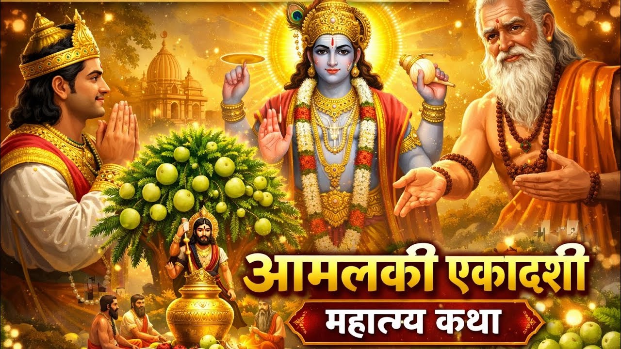आमलकी एकादशी महात्म्य कथा | फाल्गुन शुक्ल एकादशी व्रत विधि | भगवान विष्णु की कृपा/ Aamalki ekadshi 