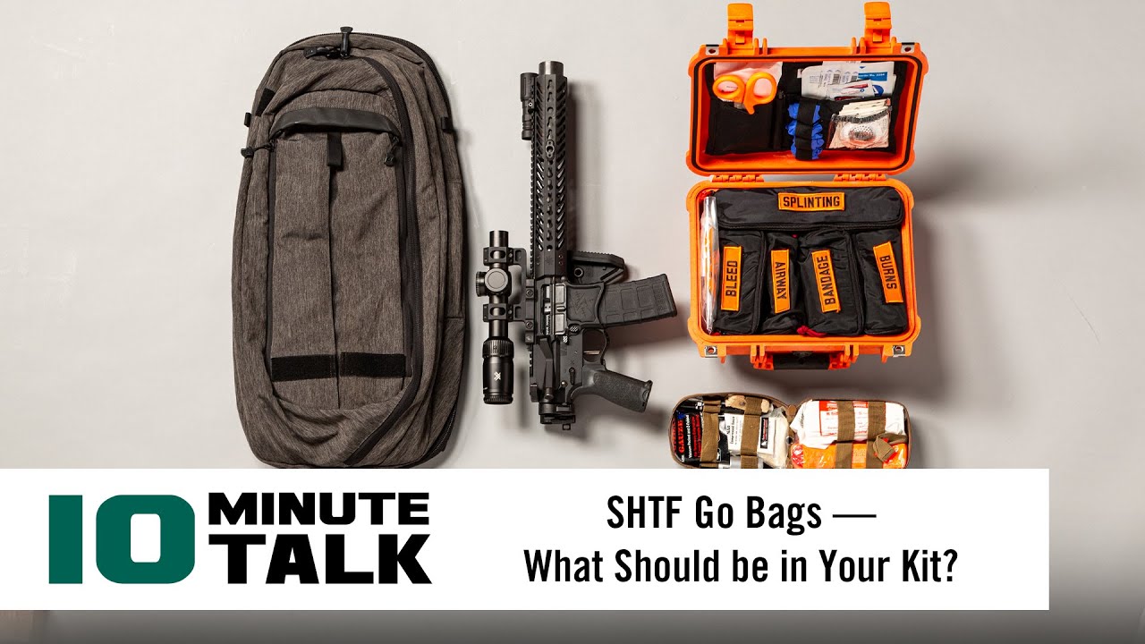 #10MinuteTalk - SHTF Go Bags — What Should be in Your Kit?