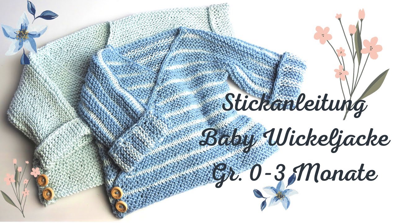 Baby Wickeljacke 0-3 Monate/ ca 80g Baumwolle