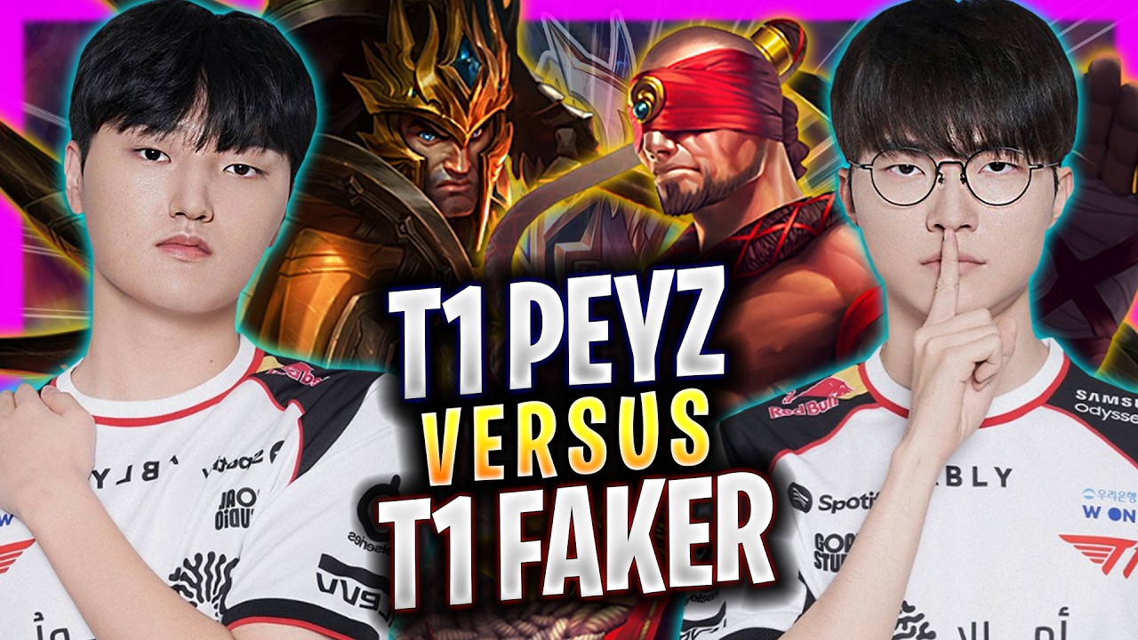 T1 FAKER vs T1 PEYZ! - T1 Faker Plays Lee Sin Jungle vs T1 Peyz Jarvan! | Season 2026