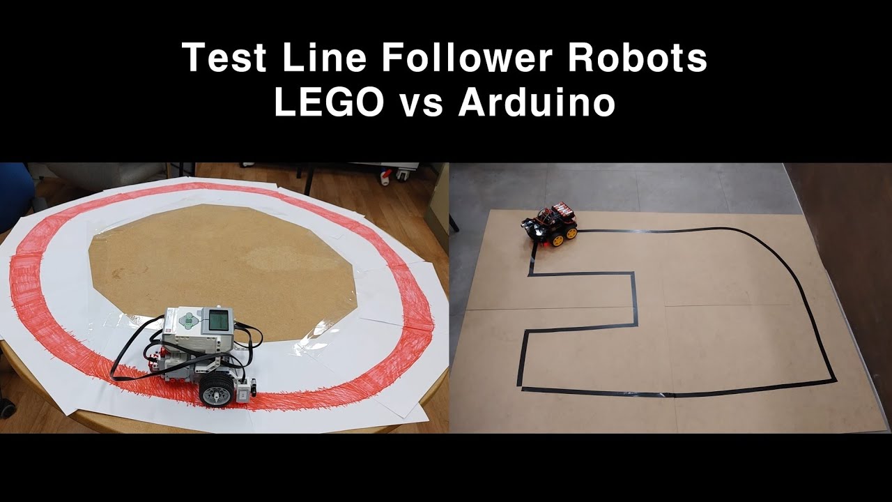 Test Line Follower Robots LEGO vs Arduino