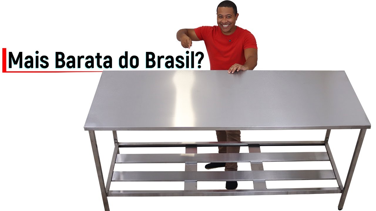 Novidade | Mesa Inox 190cm Cozinha Industrial