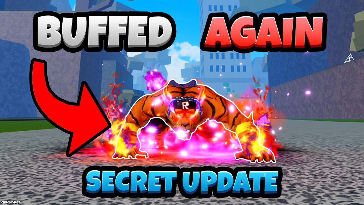 Tiger Fruit got BUFFED AGAIN... (Blox Fruits SECRET UPDATE)