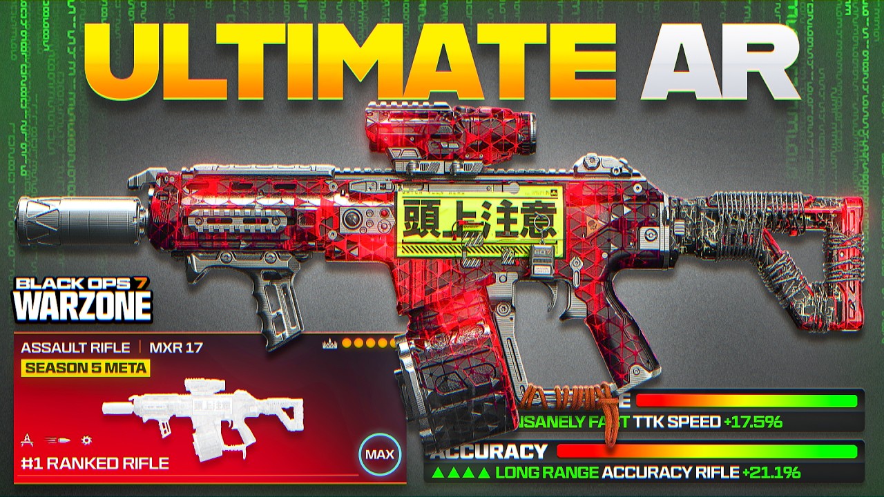EXPOSING the #1 RANKED AR META LOADOUT in Warzone BO7! (Best MXR 17 Assault Rifle Class)