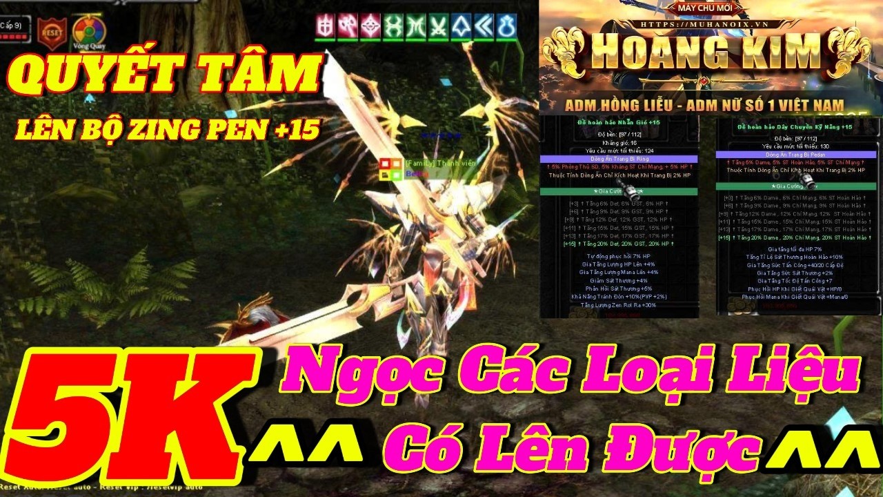 🔴 MU Online 2026 | Hóa Vàng Bộ Ring Pedant +15 Cho Máu - ĐK Siêu Kháng | Tú Nguyễn NNT