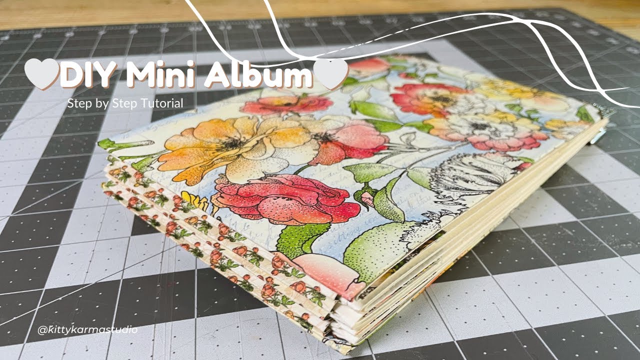 How To Make An Accordion  Mini Sketchbook Album - Relaxing ASMR  Bookmaking - Beginner Friendly
