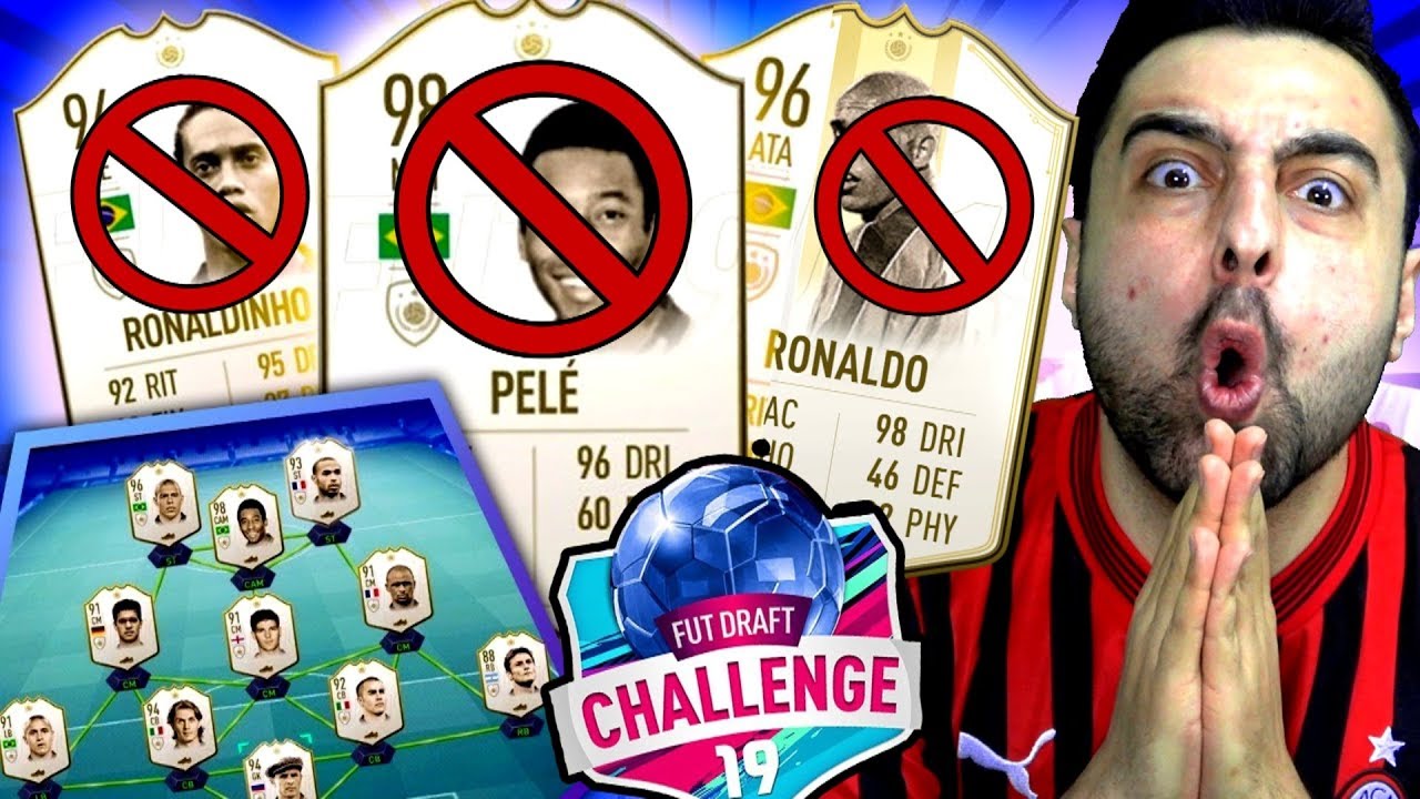 İKON ALMAMA CHALLENGE ! FUT DRAFT FİFA 19 !