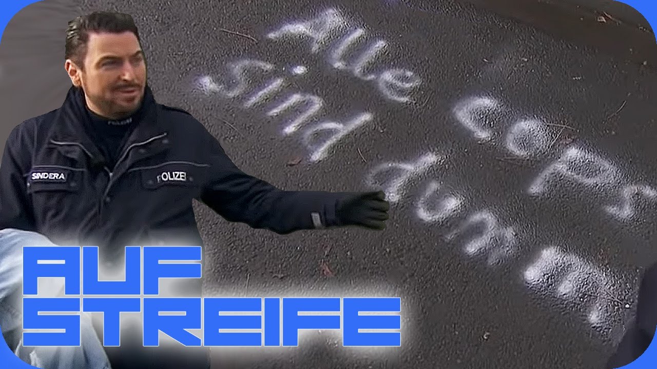 &ldquo;Alle Cops sind dumm!&rdquo; Beleidigende Botschaft auf der Stra&szlig;e! | Auf Streife | SAT.1