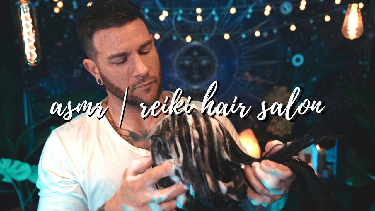 ASMR | Reiki Hair Salon | Shampoo, Scalp Check, Hair-brushing | Whisper Male