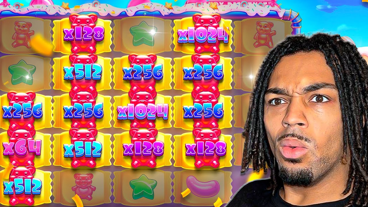 Невероятный выигрыш в 1000 раз больше базовой суммы в Sugar Rush 1000! (крупный выигрыш)
