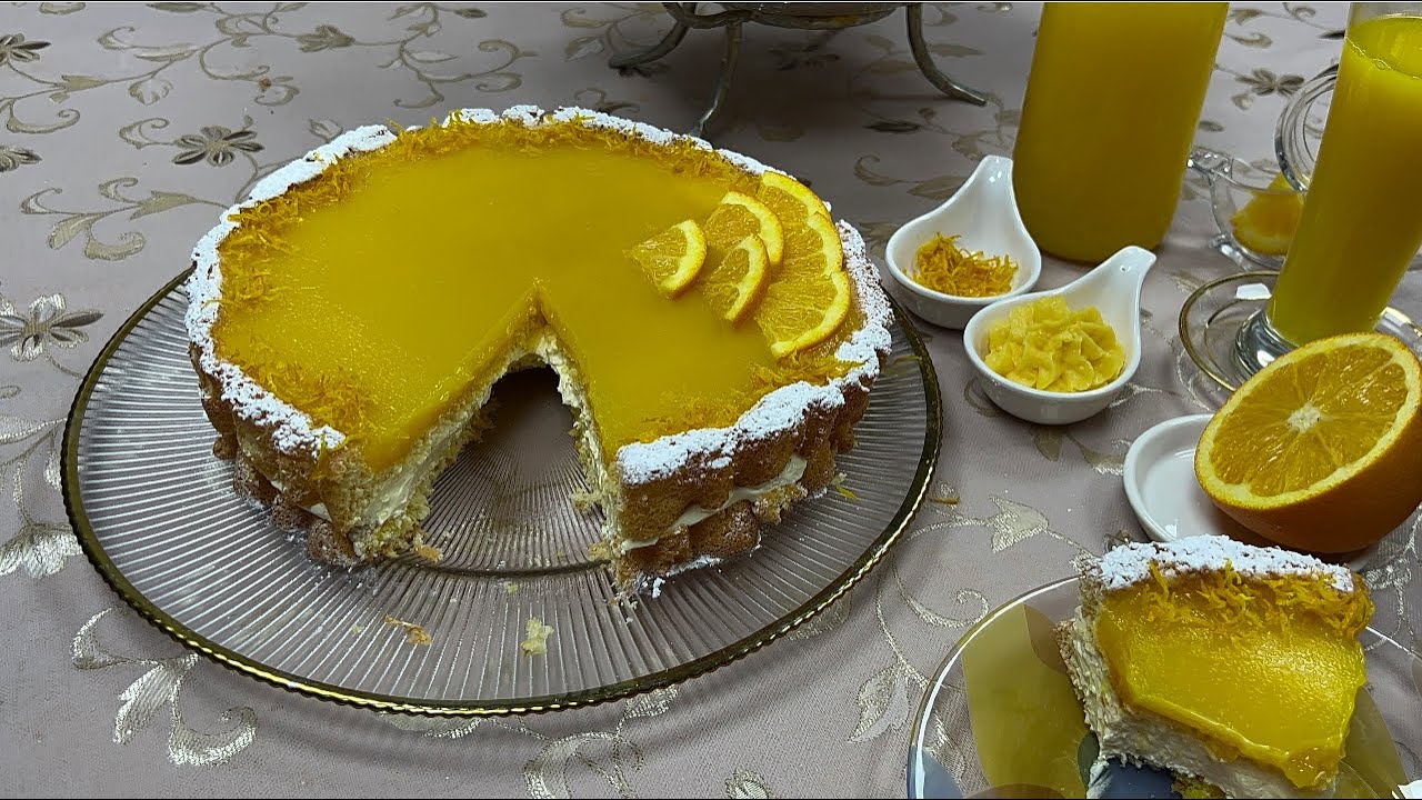 كيكة البرتقال ساهلة و قوة فالبنة والوصفة نتاع اليوم 4 في واحد #Une bonne recette de cake à l’orange