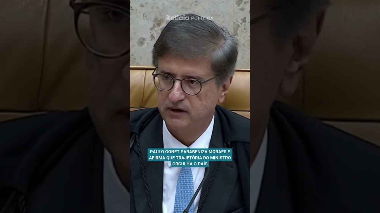 PAULO GONET PARABENIZA MORAES E AFIRMA QUE TRAJET&Oacute;RIA DO MINISTRO ORGULHA O PA&Iacute;S