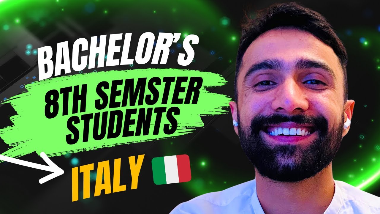 Bachelors 7th 8th Semester Student applying for Italy 🇮🇹 WITHOUT Degree and Transcript Admission