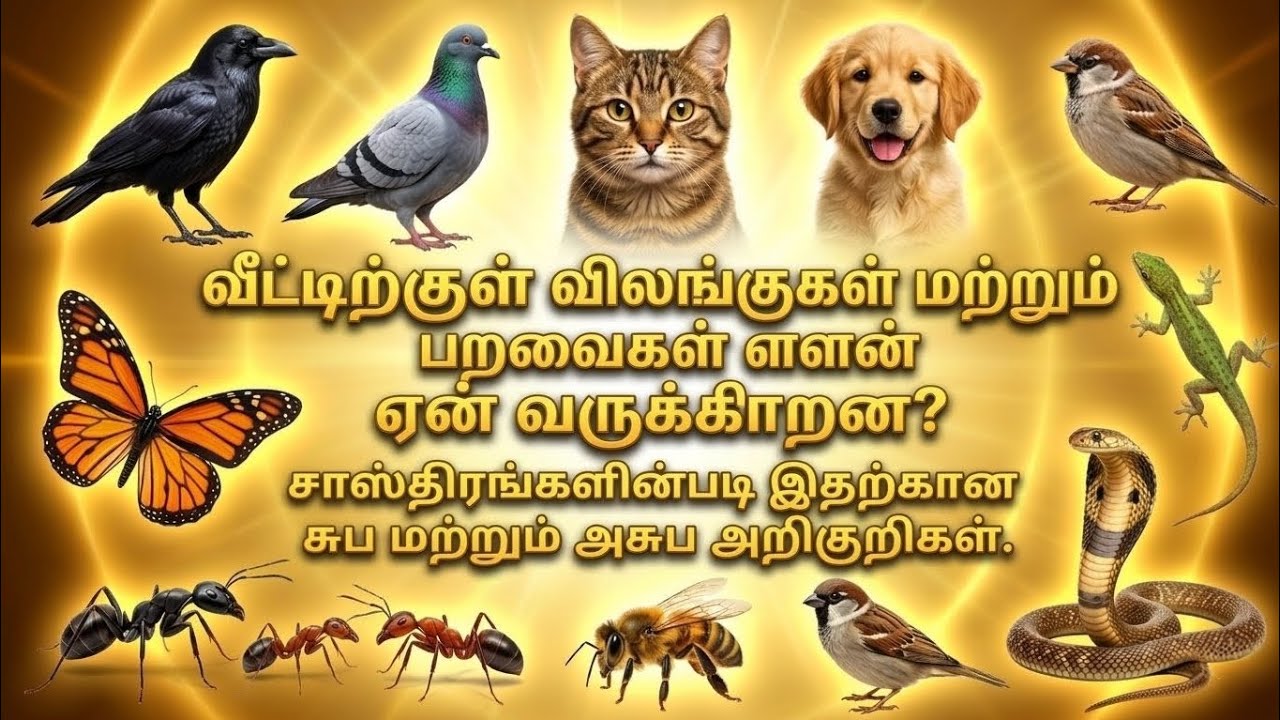 வீட்டிற்குள் விலங்குகள் மற்றும் பறவைகள் ஏன் வருகின்றன? சாஸ்திரங்களின்படி சுப-அசுப அறிகுறிகள்
