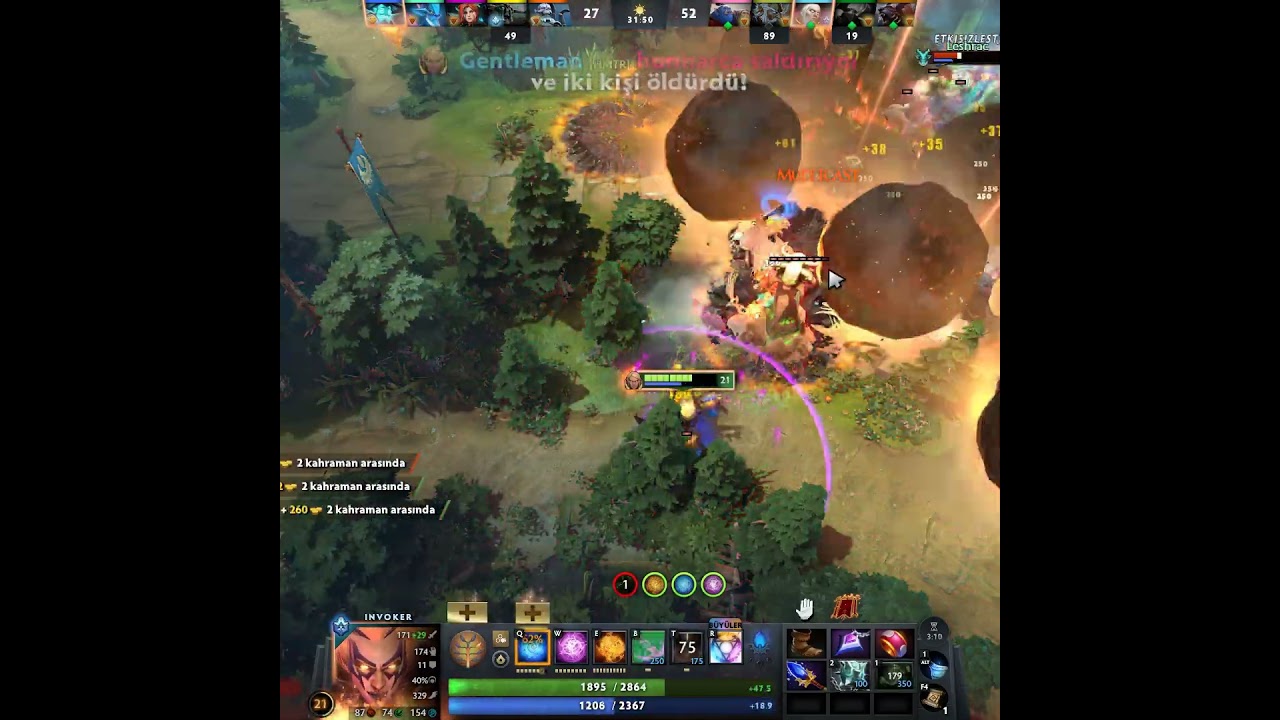 Gentleman - Invoker - REFRESH! #dota #dota2 #dota2gameplay #dota2highlights #dota2invoker #shorts