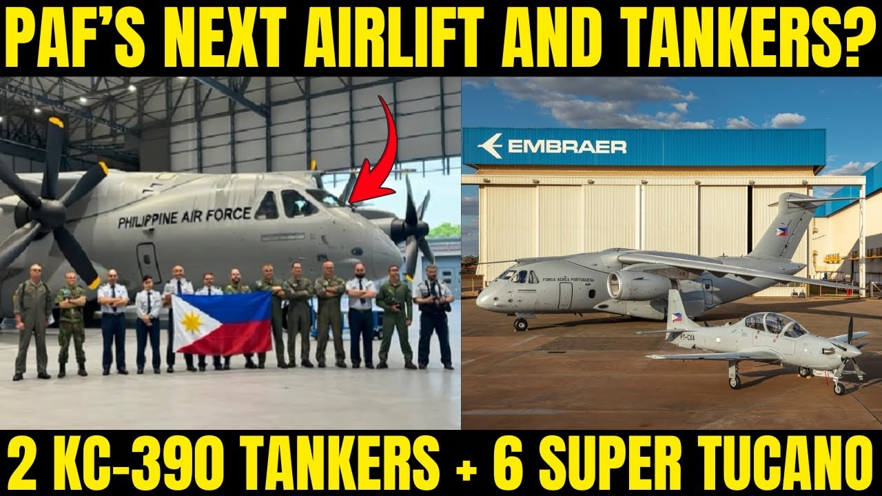 PAF’s New Transport Aircraft: 2 KC-390 Tankers + 6 Super Tucano