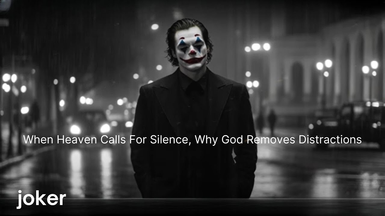 When Heaven Calls For Silence : Why God Removes Distractions || Powerful Motivation Joker Motivation