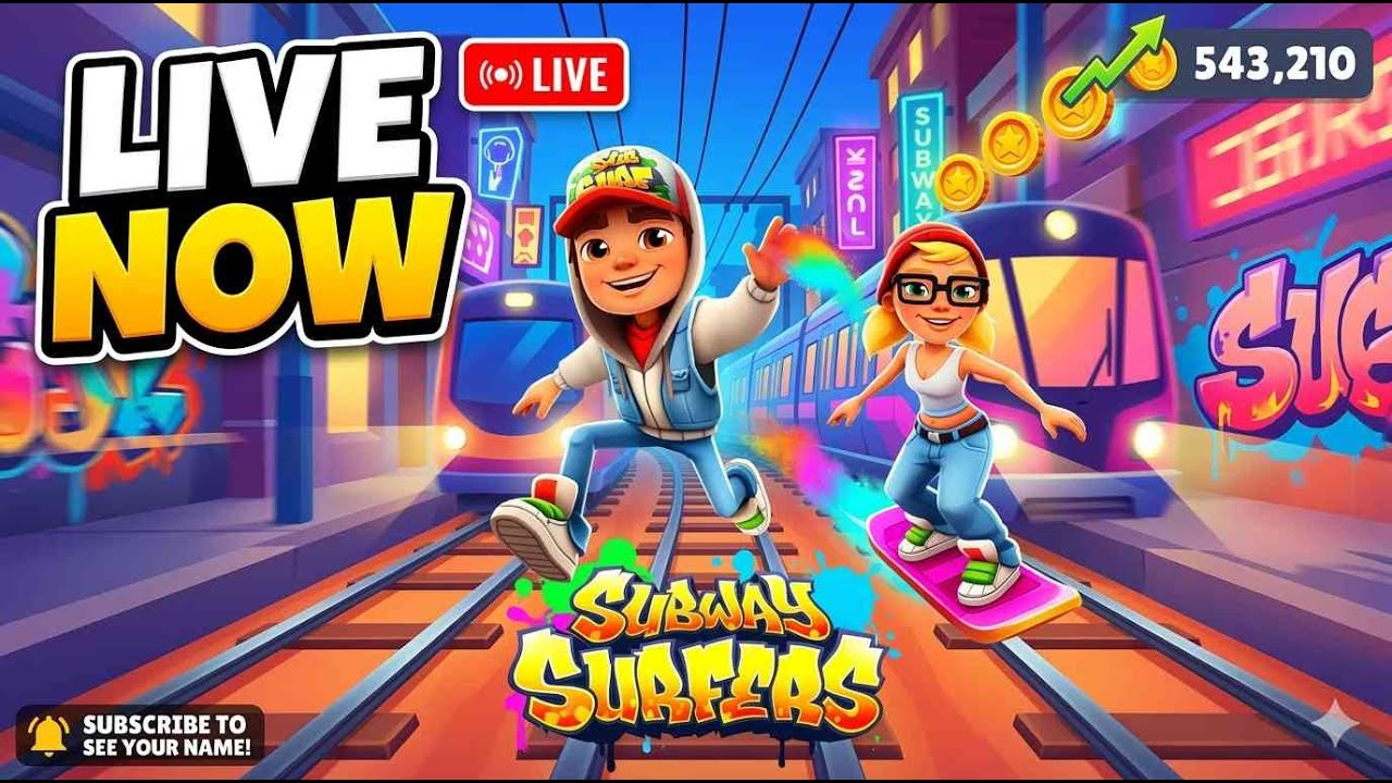​🔴 SUBWAY CITY LIVE: New High Score?
