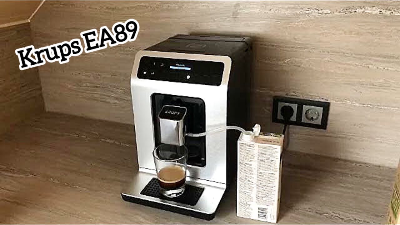 Komplette Zubereitung eines Milchkaffee mit der Krups ea89
