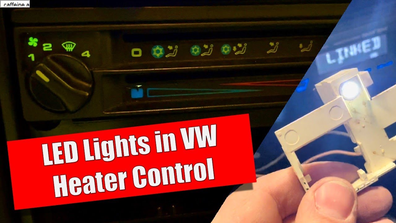 Replace VW Corrado Heater / AC Control Light with LED Bulb