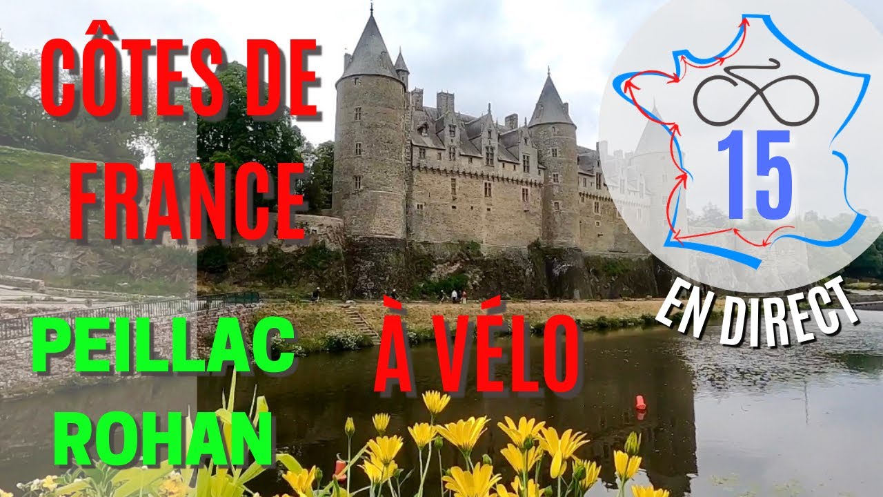 15 La Vélodyssée  Peillac / Rohan. Petite étape routinière. Découverte du château de Josselin.