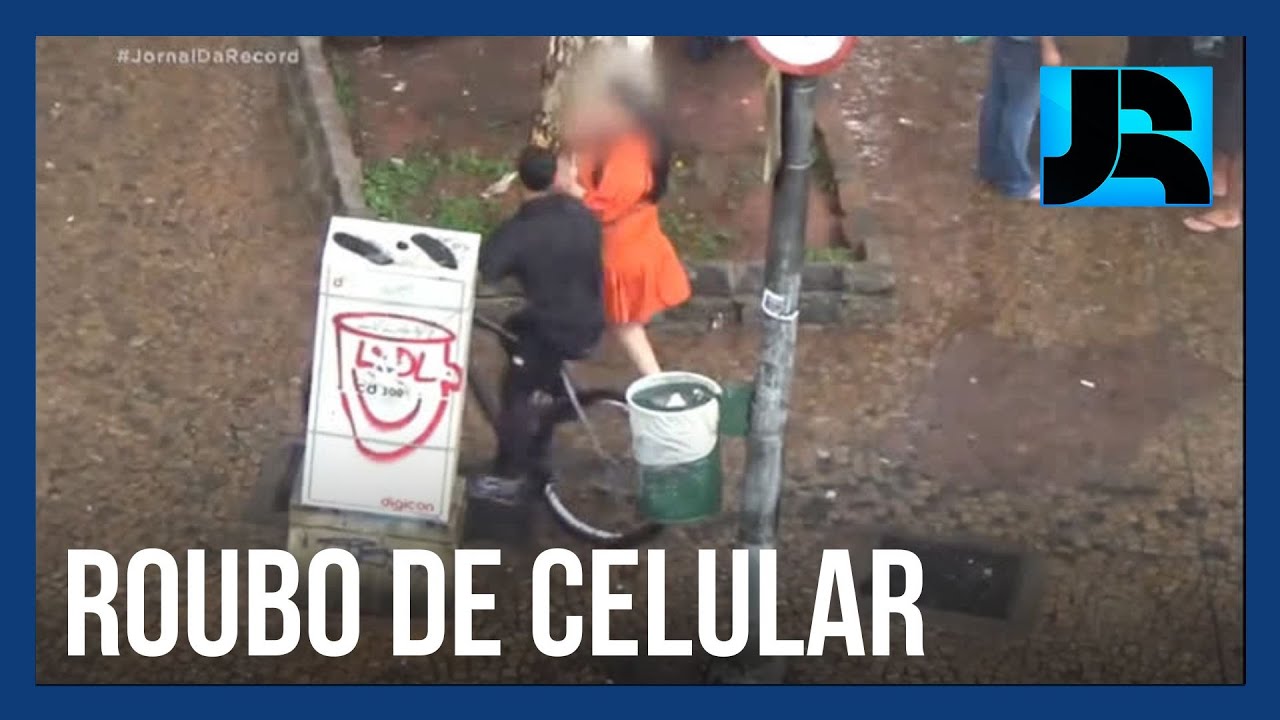 JR mostra como criminosos usam bicicletas para roubar celulares no centro de São Paulo