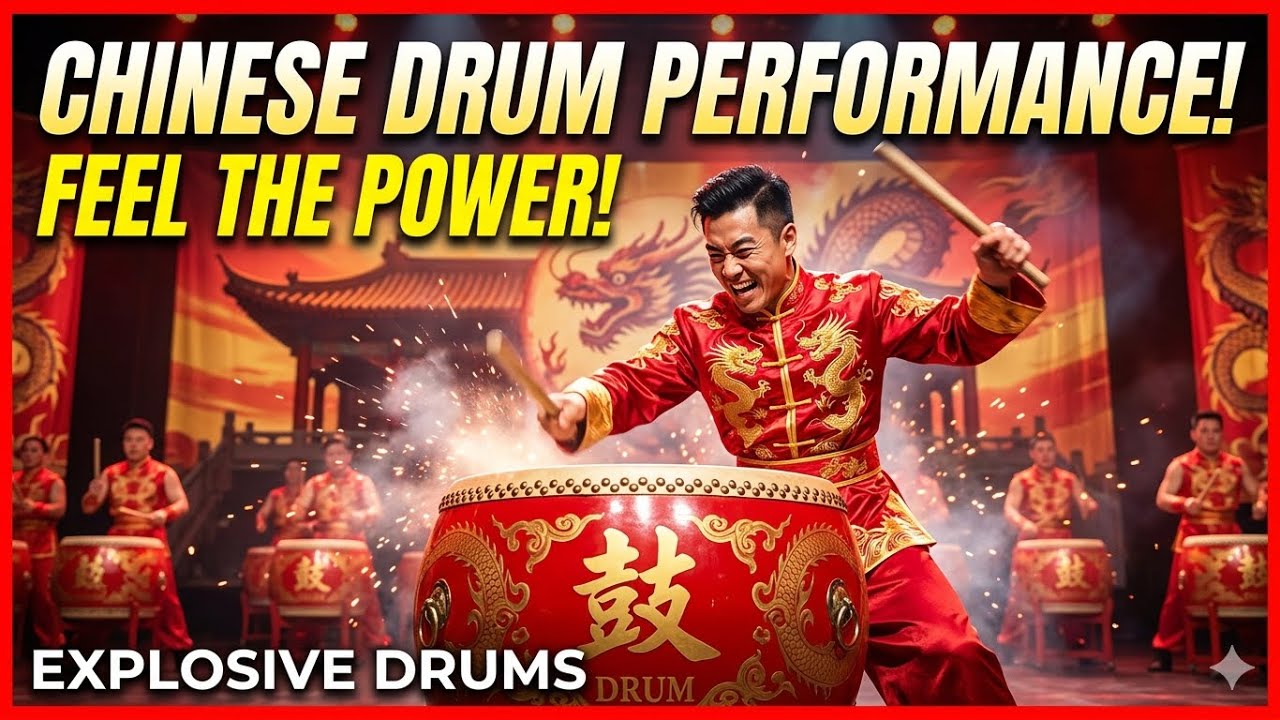 Chinese Drum performance 