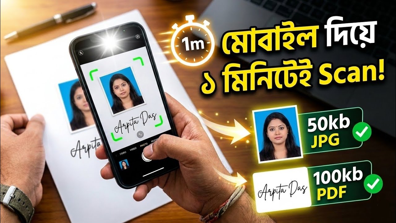 How to Scan Photo Signature by Mobile | Photo Signature Scan by Mobile for Annapurna bhander yojana