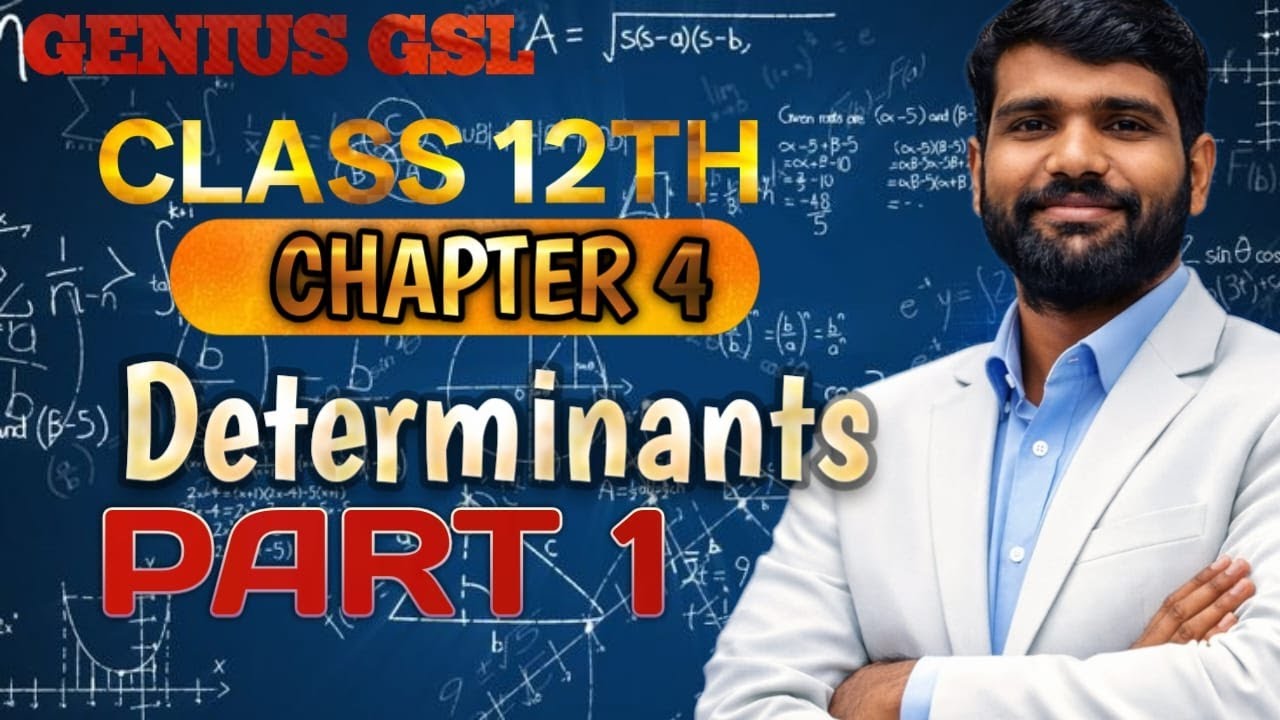 12th math chapter-4 determinant by Gulshan sir(Part-1)