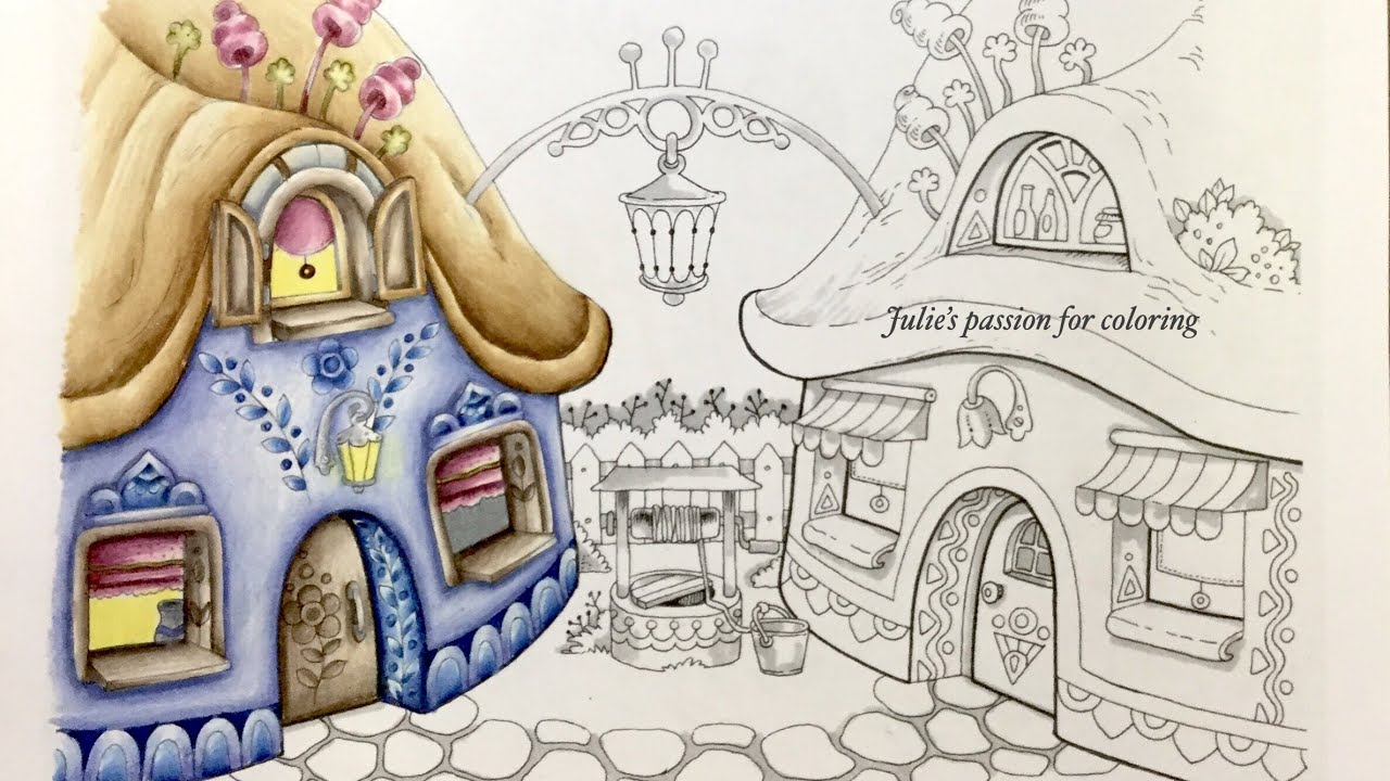 NICE LITTLE TOWN 4 by Tanya Bogema - prismacolor pencils - PART 1