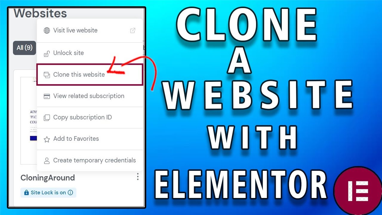 How to Clone a website with Elementor (full guide)
