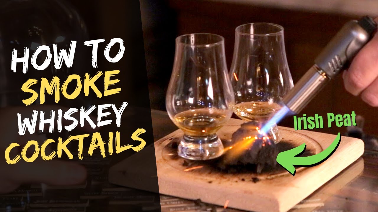 SMOKED Whiskey Cocktails + Irish Peat Experiment