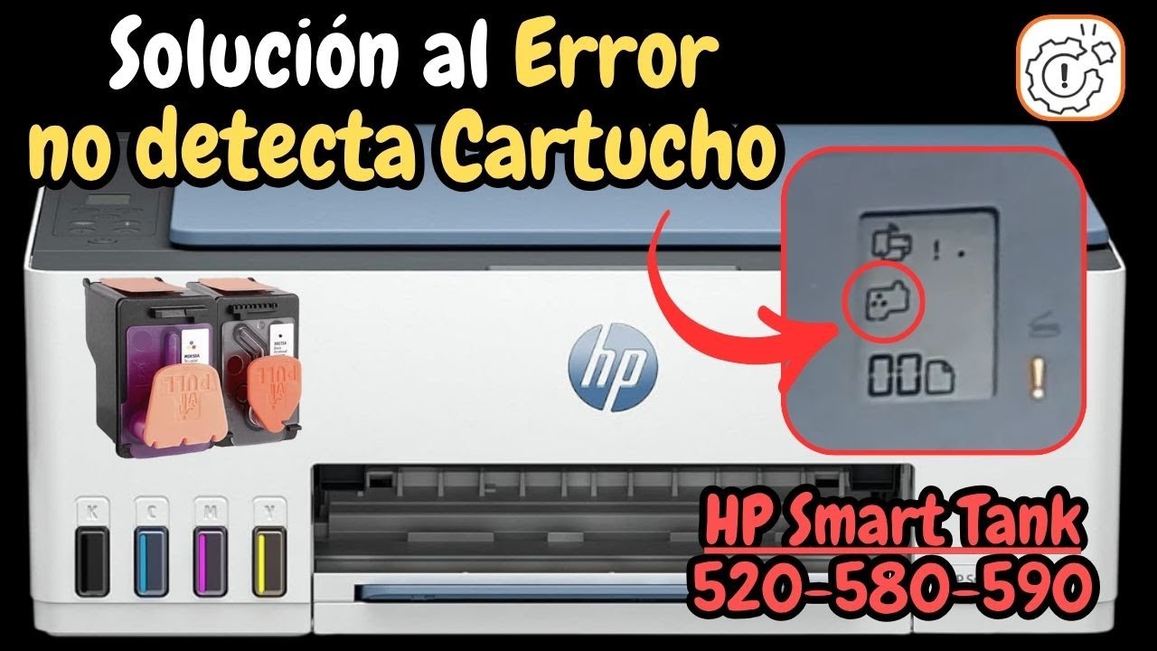 🖨️ Решение ошибки «Картриджи не обнаружены» на HP Smart Tank 210, 520, 540, 580, 590, 5100 ✅