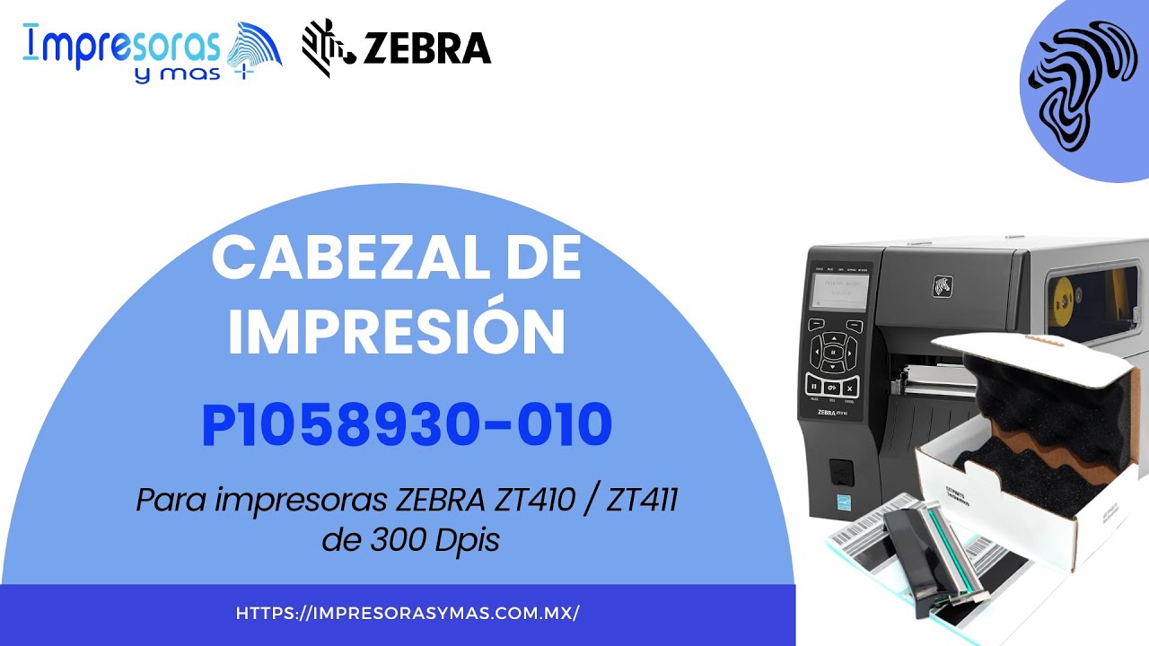 Cabezal de Impresion ZEBRA para ZT410, ZT411 300Dpis P1058930-010