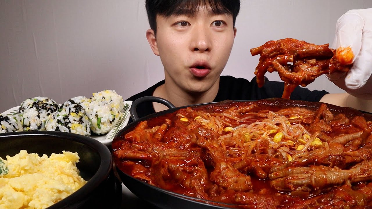 한신포차 국물닭발 실컷 먹어보겠습니다 ! ! !🔥🔥🔥닭발 먹고 뼈바르고 닭발 먹고 뼈 바르고X100 ASMR MUKBANG SPICY Chicken feet EATING SHOW