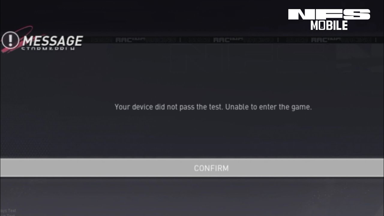 NEED FOR SPEED MOBILE GLOBAL HOW TO FIX 