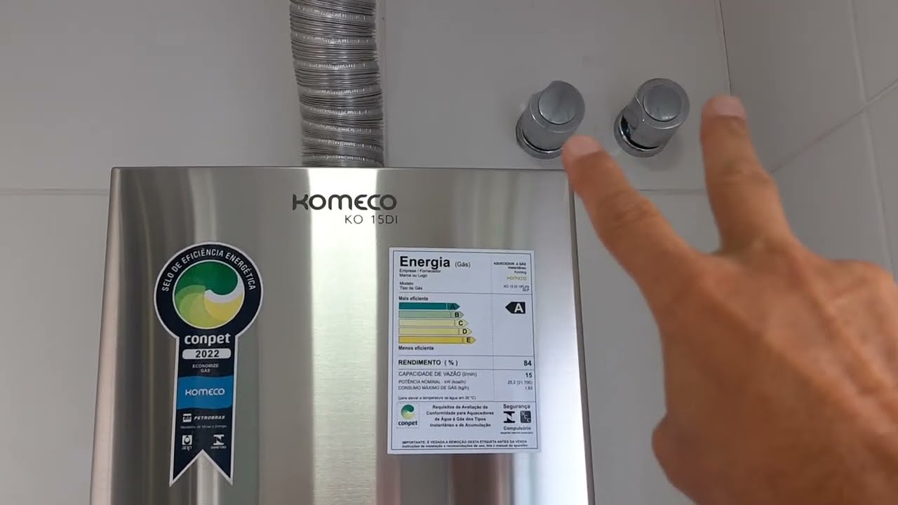 Como funciona aquecedor de &aacute;gua a g&aacute;s junker