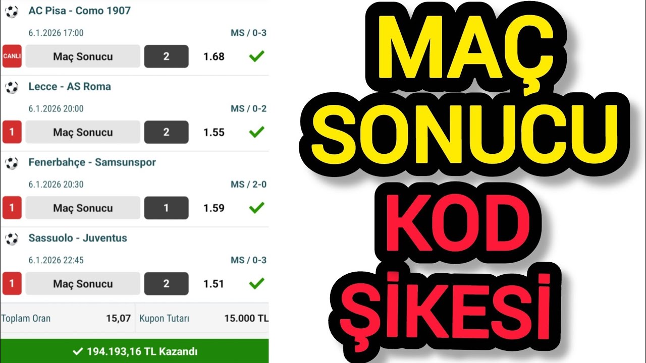 G&Uuml;NCEL 2026 EN İYİ KOD ŞİKESİ 💯💯 MA&Ccedil; SONUCU BULMANIN EN KOLAY TAKTİĞİ 🔥🔥@BahisKul&uuml;b&uuml; 