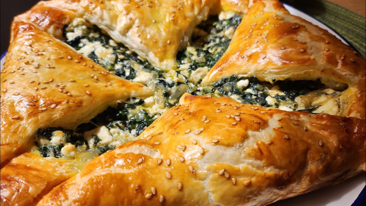 Hojaldre de Espinacas y Queso Feta
