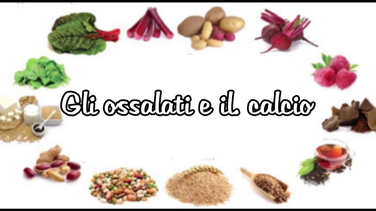 Gli ossalati e il calcio