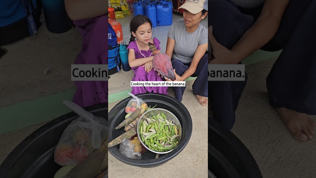We made banana heart/ banana blossom for dinner.