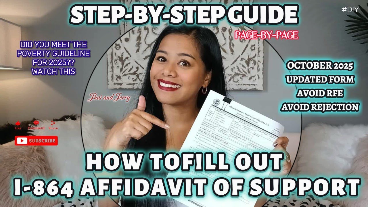 HOW TO FILLOUT I-864 FORM & TIPS/ WHAT IS THE POVERTY GUIDELINES Jhai and Jerry #fyp #gc #aos 
